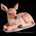 resin resting deer statue for garden decoration